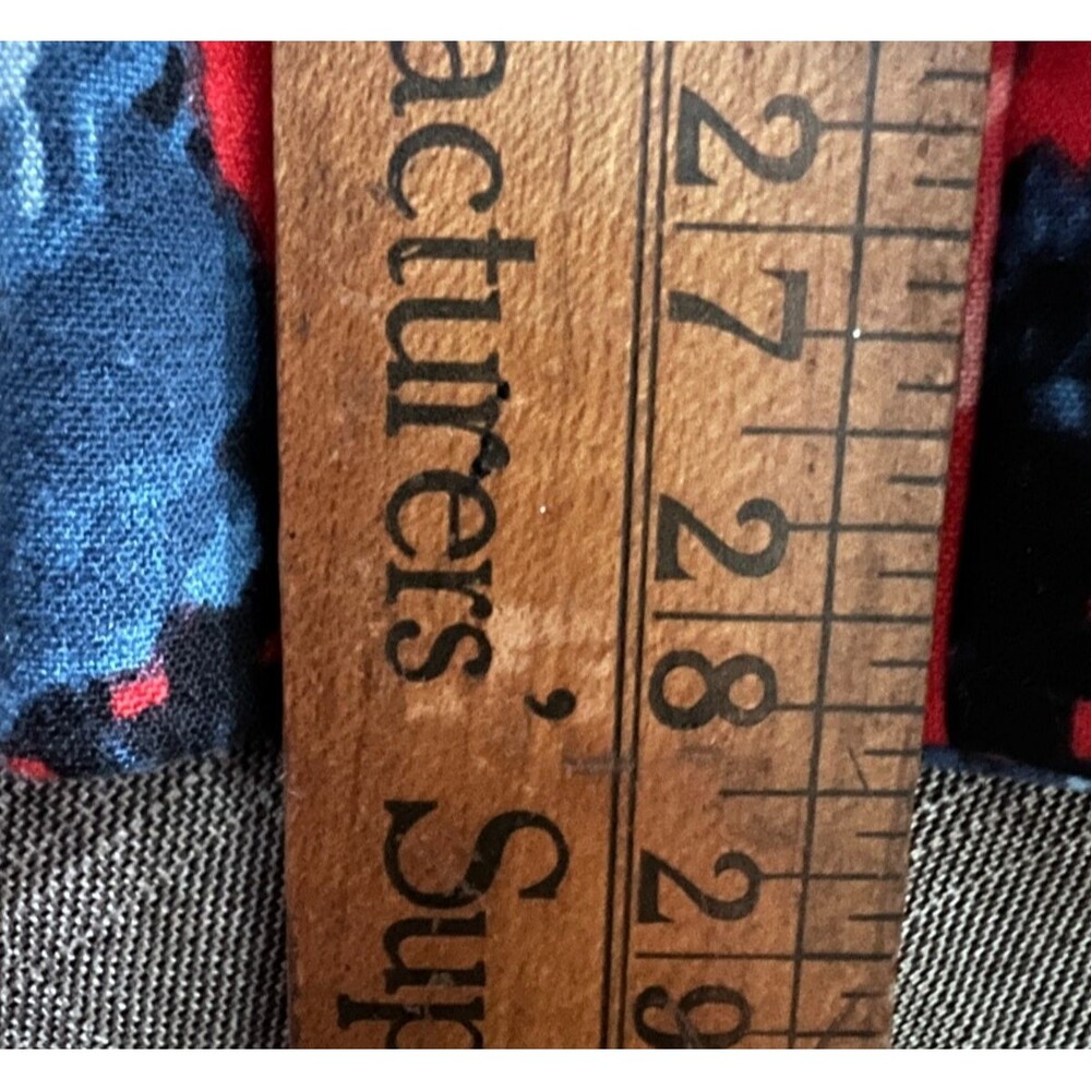 TALBOTS Chatham Ankle Pants 12 Floral Red Blue Beige Side zip - Picture 10 of 10